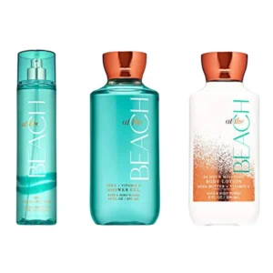 Bath & Body Works At The Beach Trio - Shower Gel, Fine Fragrance Mist, Body Lotion