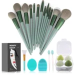 22 Pcs Makeup Brush Set – Green