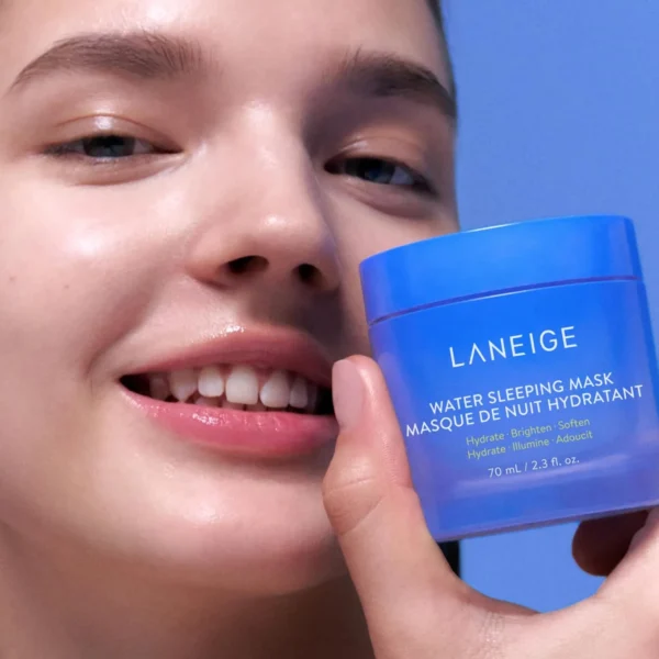 LANEIGE Water Sleeping Mask: Hydrating Korean Overnight Mask with Squalane & Probiotic-Derived Complex, for Bright, Glowing Skin & Barrier
