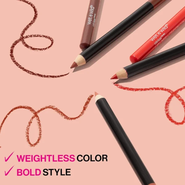 wet n wild Lip Liner Pencil Color Icon Lip Color Makeup, Dark Brown Chestnut