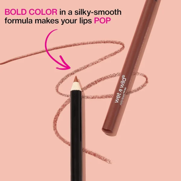 wet n wild Lip Liner Pencil Color Icon Lip Color Makeup, Dark Brown Chestnut