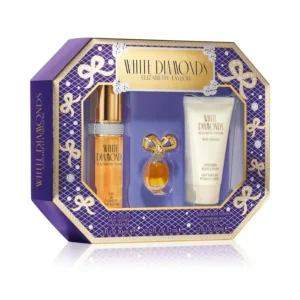 Elizabeth Taylor White Diamonds Women's Perfume Set, Body Lotion, Eau de Toilette & Parfum Replica, 3 Piece Set