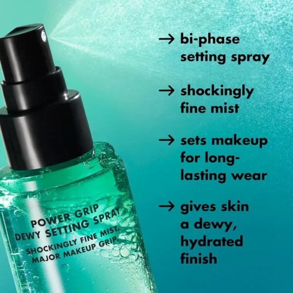 e.l.f. Power Grip Dewy Setting Spray Ultra Fine Mist Grips Makeup