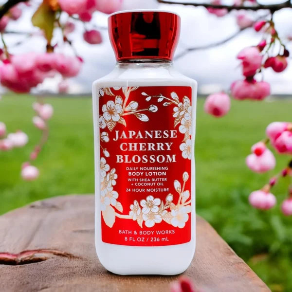 Bath & Body Works Japanese Cherry Blossom Set - Shower Gel 10 oz, Fragrance Mist 8 oz, Body Lotion 8 oz